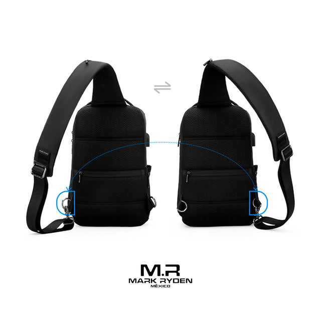 Mochila Cruzada Mark Ryden MR7069 para Tablet 9.7” | Puerto USB y  Repelente al Agua