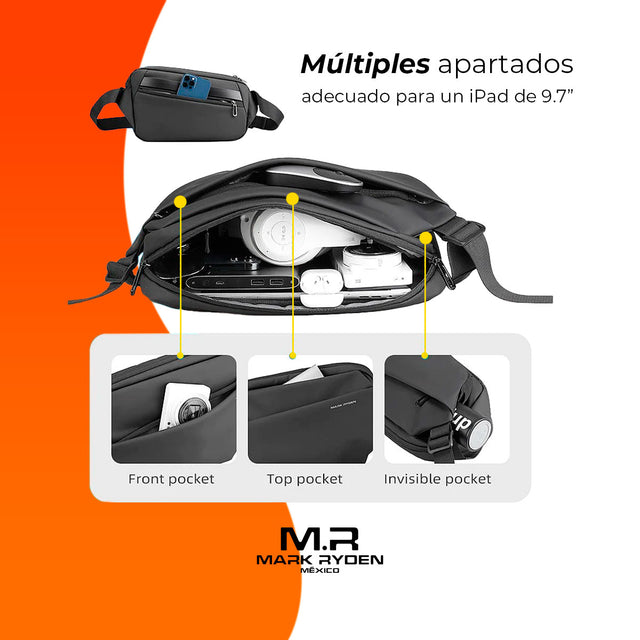 Amplia Mochila Cruzada Mark Ryden Modelo 8368