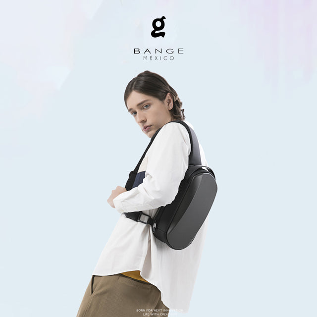 Bandolera Urbana Bange BG-7256 | Tapa Dura y Puerto USB | Estilo Creativo