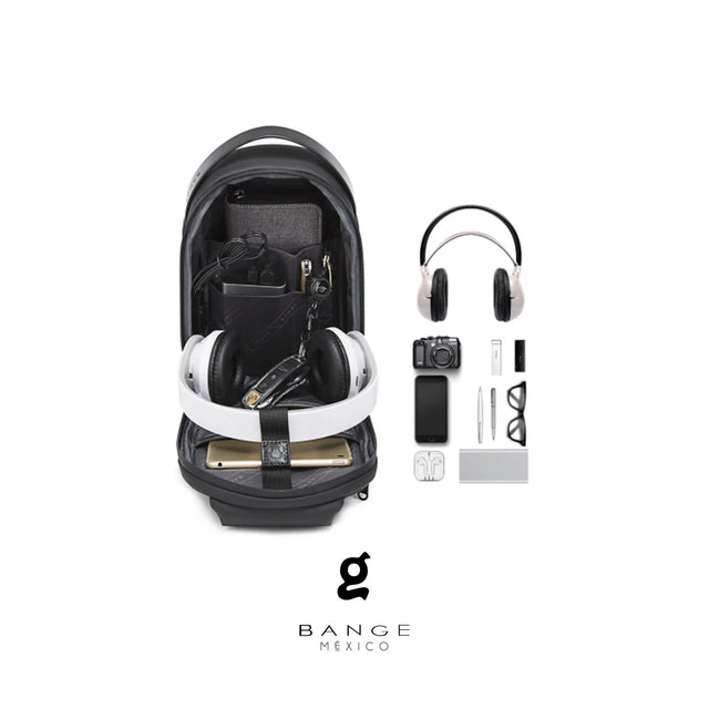 Bandolera Urbana Bange BG-7256 | Tapa Dura y Puerto USB | Estilo Creativo