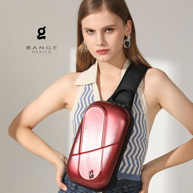 Bandolera Cruzada con Tapa Dura Bange BG-7353 | Anti Rasguños y Correa Ajustable
