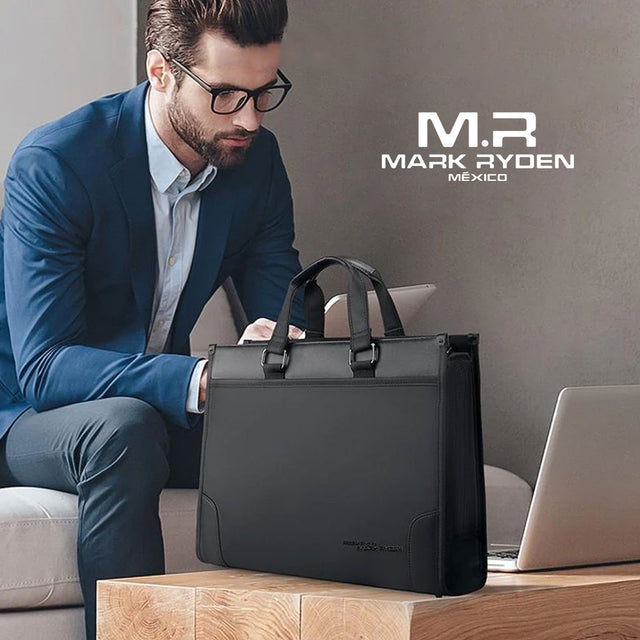 Portafolio para Laptop 15.6” Mark Ryden MR8003 | Diseño Ejecutivo, Correa Ajustable