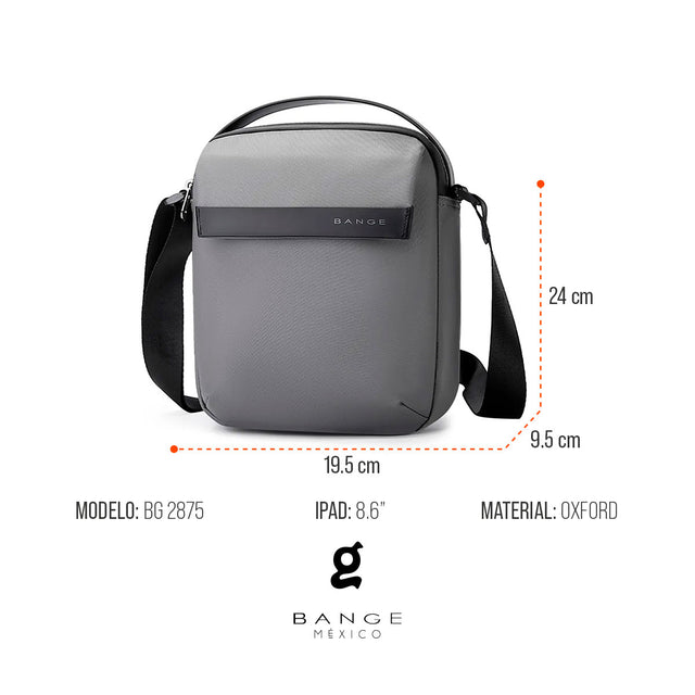 Mochila Cruzada Bange BG-2875 | Ideal para Gadgets, para iPad de 8,6”