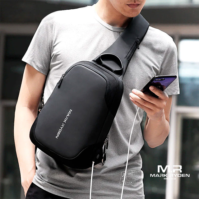 Mochila Cruzada Mark Ryden MR7056 | para Tablet 9.7” y con Puerto USB