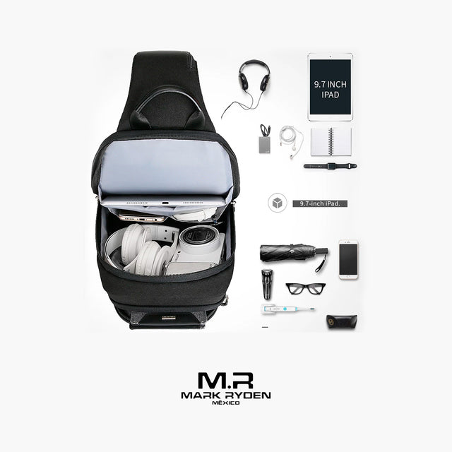 Mochila Cruzada Mark Ryden MR7056 | para Tablet 9.7” y con Puerto USB