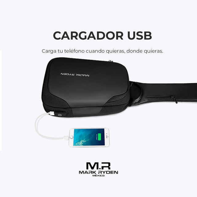 Mochila Cruzada Mark Ryden MR7056 | para Tablet 9.7” y con Puerto USB
