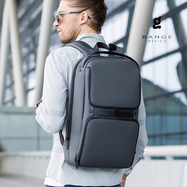 Mochila de Negocios para Laptop 15.6" BG-7261 | Puerto USB y Tapa Blanda