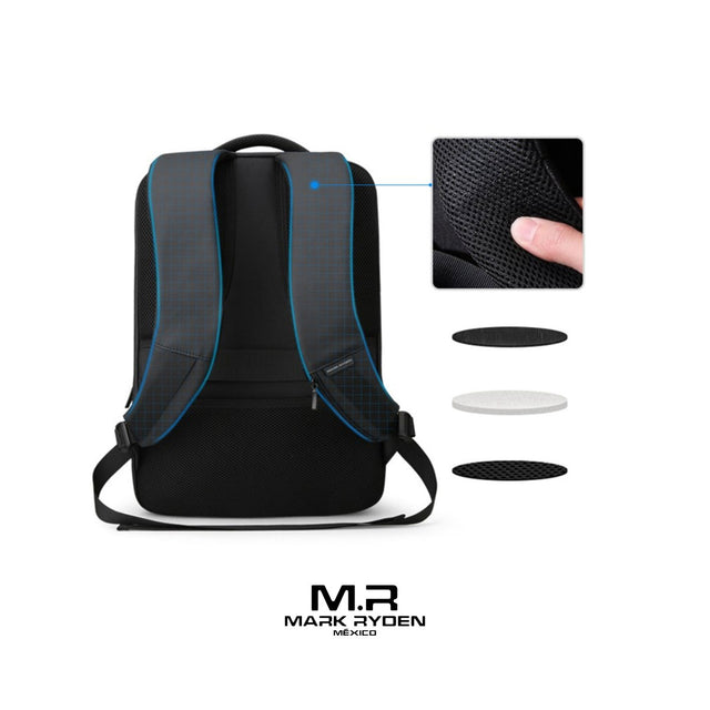 Mochila Mark Ryden MR9191 para Laptop 15.6” | Con Puerto USB