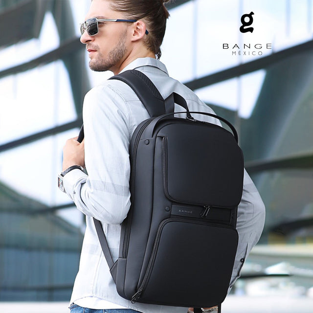 Mochila de Negocios para Laptop 15.6" BG-7261 | Puerto USB y Tapa Blanda