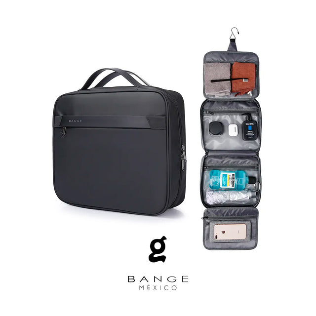 Neceser con Apertura 180° Bange BG-7529 |Bolsillos Impermeables y Gancho para Colgar