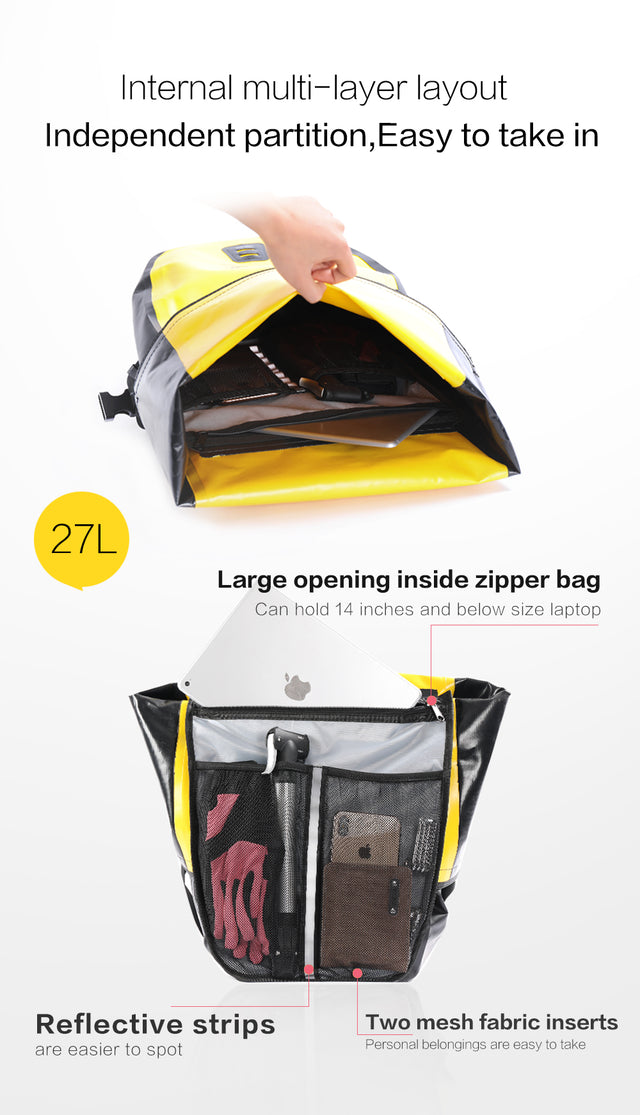 Rhinowalk 27L Alforja Impermeable