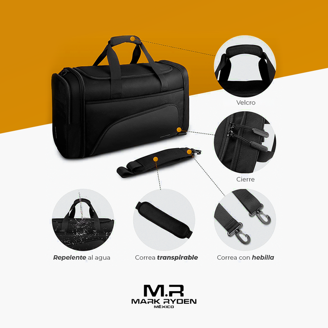 Maleta Deportiva Mark Ryden MR1556 | con Compartimento para zapatos y Diseño plegable
