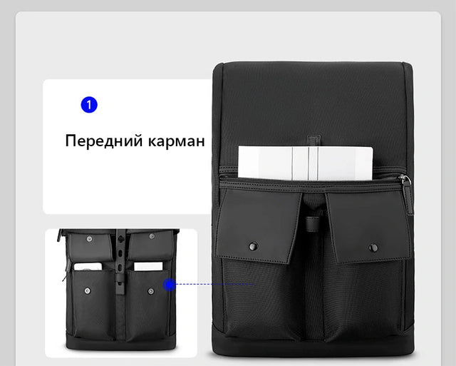 Mochila Mark Ryden. Bolsillo antirrobo con correas acolchadas. Repelente al agua. Para laptop de 15.6″ y tablet 9.7″. Modelo 1696