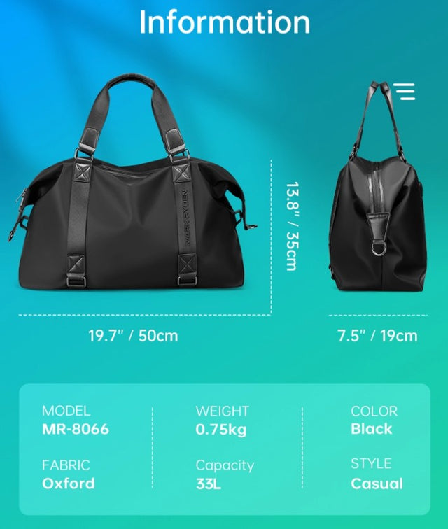 Maleta de Viaje Mark Ryden. Ideal para un viaje de negocios o fin de semana. Transporta hasta 20 kilos. Material repelente al agua. Modelo 8066