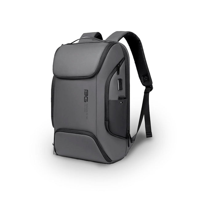 Mochila BANGE. Para laptop 16″, iPad y artículos extra puerto de carga USB y material repelente al agua Oxford. Modelo BG-7267