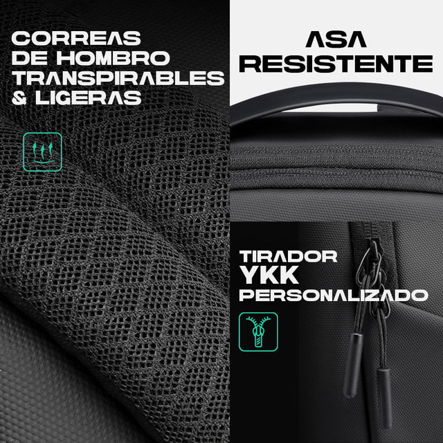 Mochila Mark Ryden Impermeable Minimalista para Laptop 15” – Ligera, Moderna y de Alta Durabilidad MR 2408
