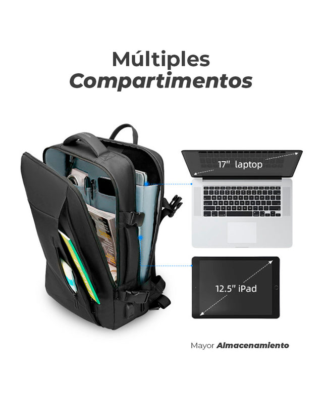 Mochila Ejecutiva  Mark Ryden MR 9299 para Laptop 17” | Diseño Clásico Y Cómodo