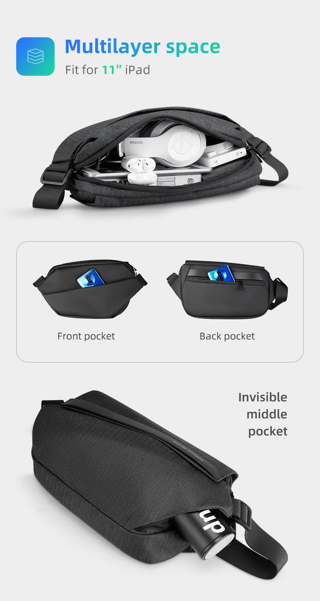 Bolso Bandolero Mark Ryden. Cruzada al hombro. Material Oxford repelente al agua Tablet 11″ Modelo 8408