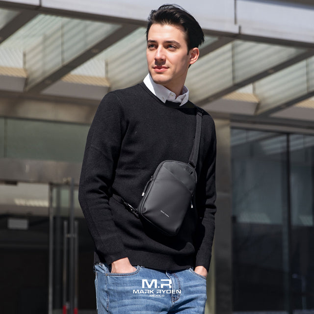 Bandolera Ejecutiva Aesthetic Negra | Moderna, Compacta y Funcional para Profesionales Mark Ryden MR732