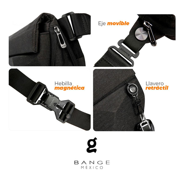 Mochila Cruzada BANGE Diseño Diamante Modelo BG-7502