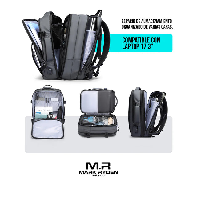 Mochila expandible para viajeros Mark Ryden Modelo 9299KR