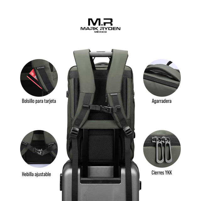 Mochila expandible para viajeros Mark Ryden Modelo 9299KR