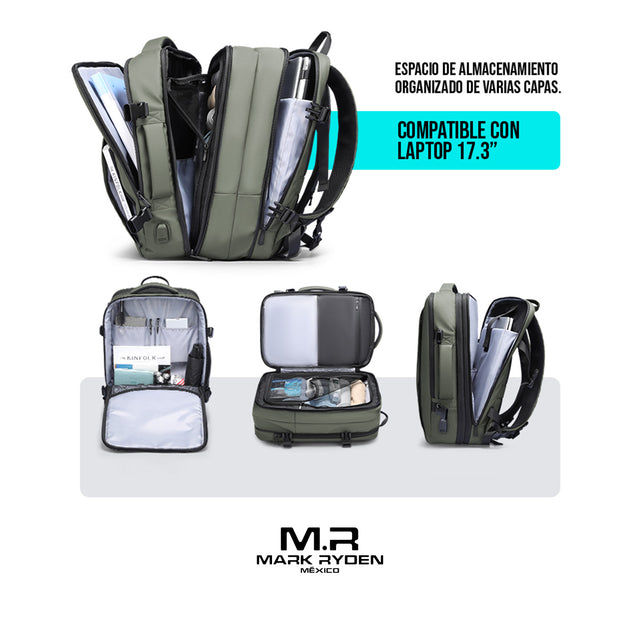 Mochila expandible para viajeros Mark Ryden Modelo 9299KR