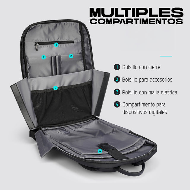 Mochila para Laptop Mark Ryden de Gran Capacidad para Trabajo y Viajes MR 1113