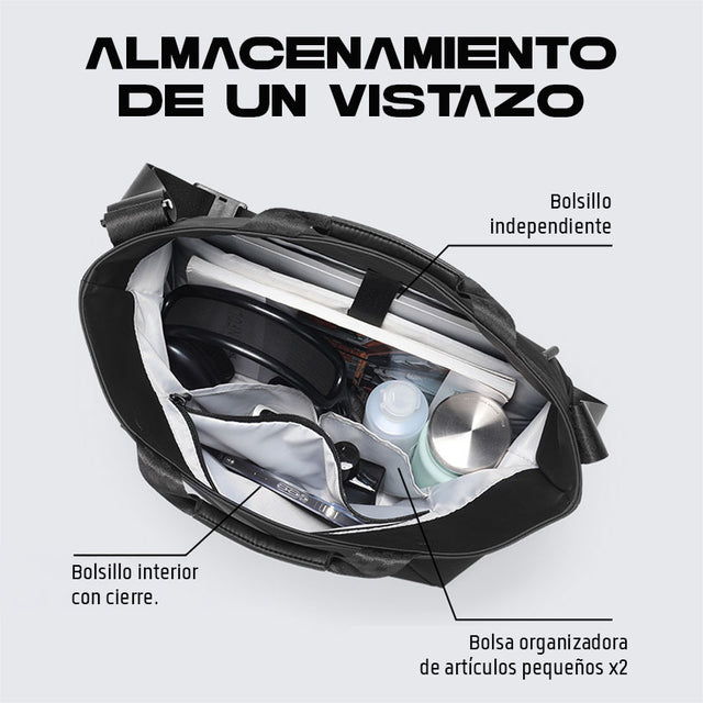 Bolso Tote Mark Ryden Geométrico para Hombre – Impermeable, Gran Capacidad y Diseño Premium MR 255