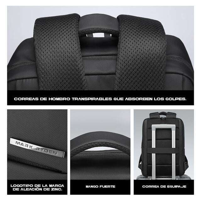 Mochila Mark Ryden Modelo 2900: Elegancia Ejecutiva con Protección Total para tu Laptop