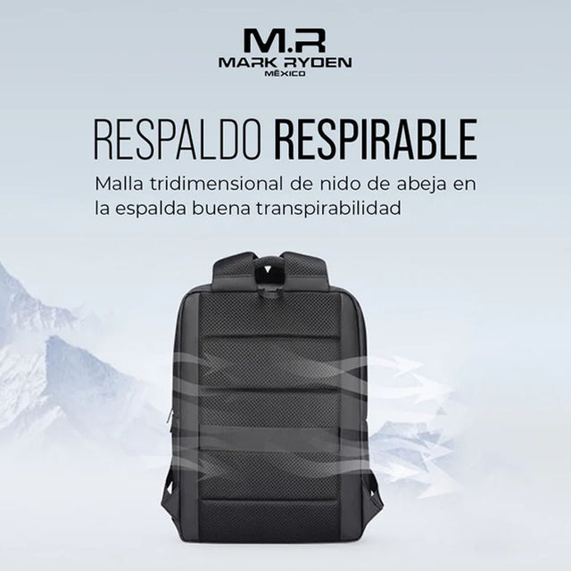 Mochila Mark Ryden Modelo 2900: Elegancia Ejecutiva con Protección Total para tu Laptop
