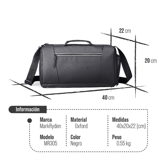Maleta Deportiva y de Viaje Mark Ryden Impermeable Multifuncional Unisex MR 305