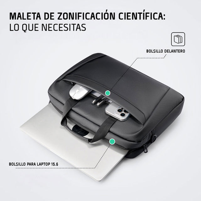 Maletín Mark Ryden Ligero para Laptop – Impermeable, Elegante y de Uso Profesional MR 616X