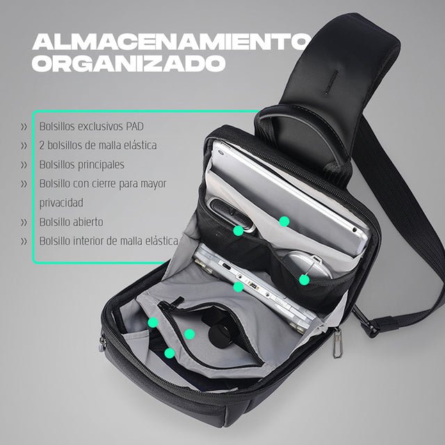 Mochila Cruzada Mark Ryden con Protección RFID para Uso Diario MR 707