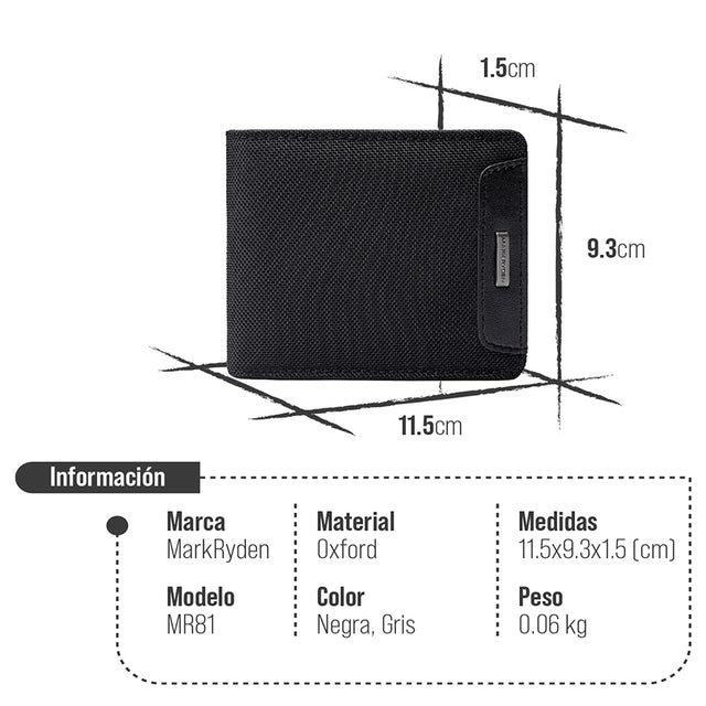 Cartera Compacta Mark Ryden de Diseño Casual y Minimalista MR 81