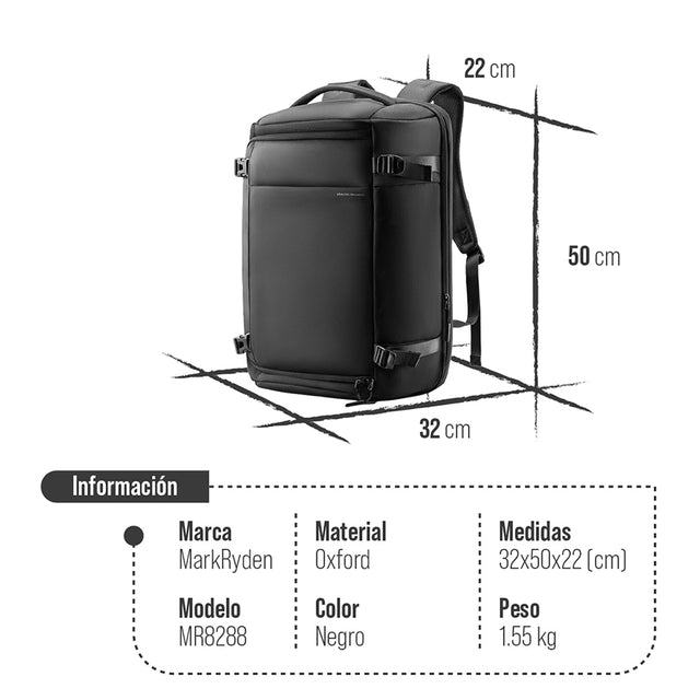 Mochila para Laptop Mark Ryden Repelente al agua con Gran Capacidad para Trabajo y Viaje MR 8288
