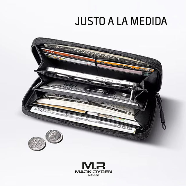 Cartera Larga Mark Ryden  con Cierre y Correa de Mano MR 83