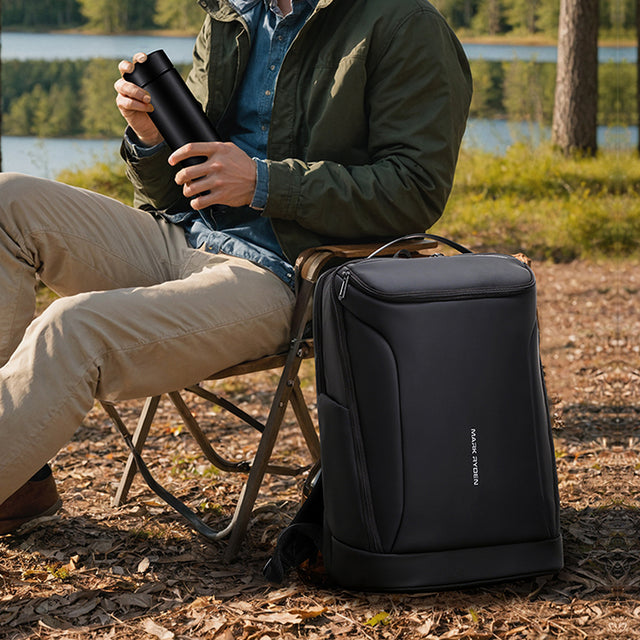 Mochila Ejecutiva Antirrobo para Laptop 17.3” con Puerto USB, Apertura 180° y Capacidad de 30L – MR 9031YSJKR