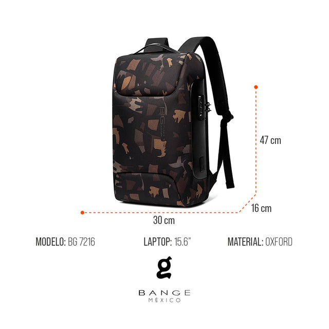 Mochila Premium Antirrobo Bange Modelo BG-7216