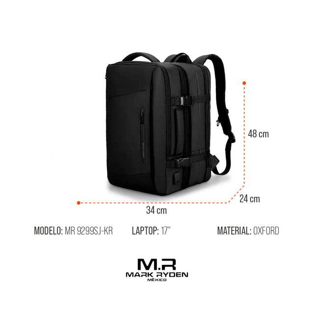 Mochila expandible para viajeros Mark Ryden Modelo 9299SJ-KR