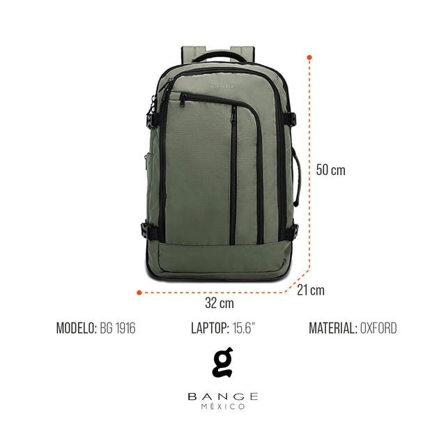 Mochila de viaje Bange modelo BG-1916