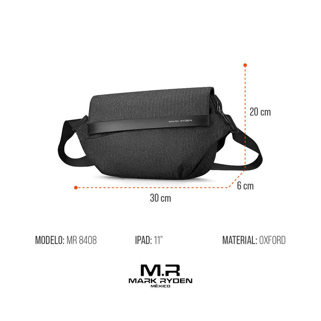 Bolso Bandolero Mark Ryden. Cruzada al hombro. Material Oxford repelente al agua Tablet 11″ Modelo 8408