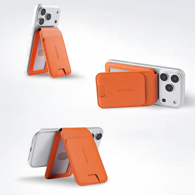 Tarjetero plegable MagSafe delgado para llevar con estilo todos los días MR21