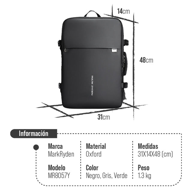 Mochila de viaje expandible Mark Ryden Modelo 8057