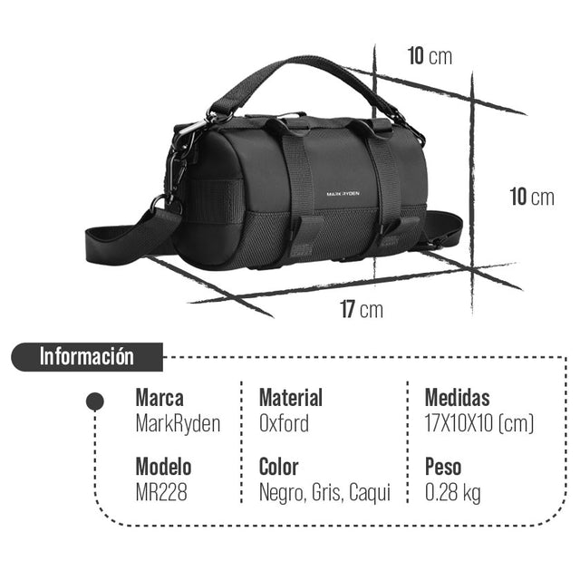 Bandolera Compacta MR 228 Resistente al Agua (No Sumergible) – Mark Ryden México